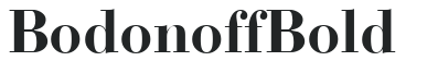Bodonoff Bold preview