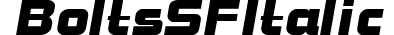 Bolts SF Italic preview