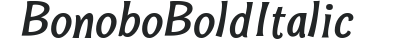 Bonobo Bold Italic preview