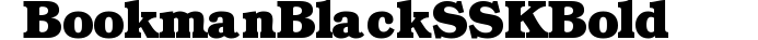 BookmanBlackSSK Bold preview