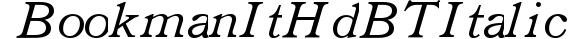 Bookman ItHd BT Italic preview