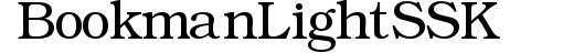 BookmanLightSSK preview