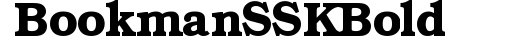 BookmanSSK Bold preview