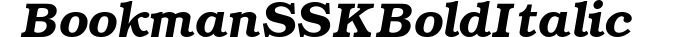 BookmanSSK Bold Italic preview