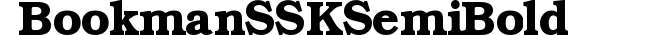 BookmanSSK SemiBold preview