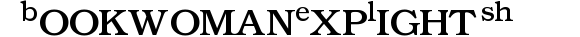 BookwomanExp LightSH preview