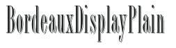 BordeauxDisplayPlain letters preview