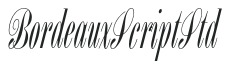 BordeauxScriptStd letters preview