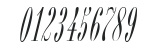 Bordeaux Script numbers preview