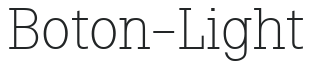 Boton-Light letters preview
