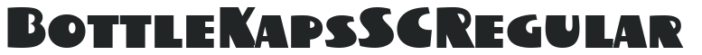 BottleKaps SC Regular letters preview