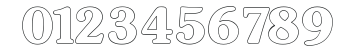 Boulevard Outline SF numbers preview