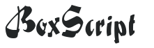 BoxScript letters preview