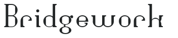 Bridgework letters preview