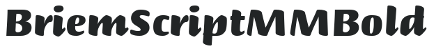 BriemScriptMM Bold preview