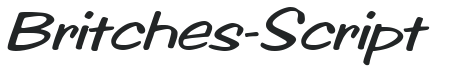 Britches-Script letters preview