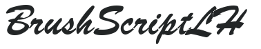 Brush Script LH letters preview