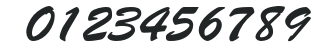 BrushScriptStd numbers preview