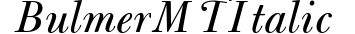 Bulmer MT Italic preview