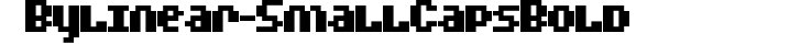 Bylinear-SmallCapsBold preview