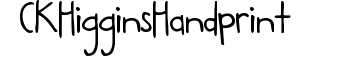 CK Higgins Handprint preview