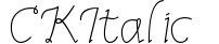 CK Italic preview