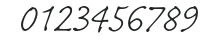 CaflischScriptPro-Light numbers preview