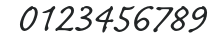 CaflischScriptPro-Regular numbers preview