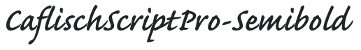 CaflischScriptPro-Semibold preview