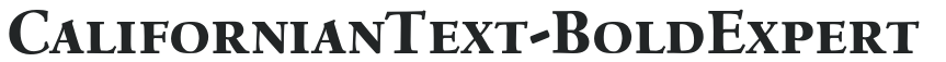 CalifornianText-BoldExpert preview