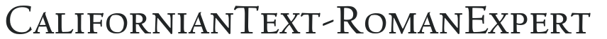 CalifornianText-RomanExpert preview