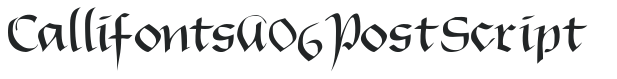 CallifontsA06PostScript preview