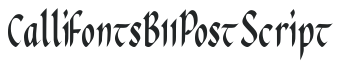 CallifontsB11PostScript preview