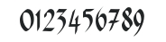 CallifontsB11PostScript numbers preview