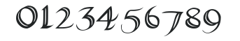 CallifontsB13PostScript numbers preview