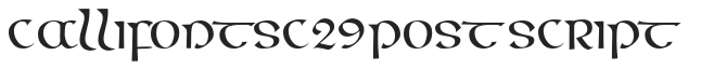 CallifontsC29PostScript letters preview