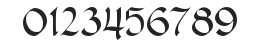CallifontsF57TrueType Regular numbers preview