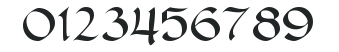 CallifontsF58TrueType Regular numbers preview