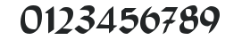 CallifontsF60TrueType Regular numbers preview