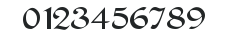 CallifontsF61TrueType Regular numbers preview