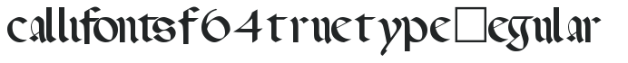 CallifontsF64TrueType Regular preview