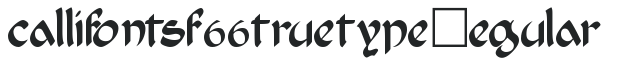 CallifontsF66TrueType Regular preview