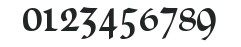 CallifontsF66TrueType Regular numbers preview