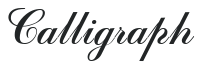 Calligraph letters preview
