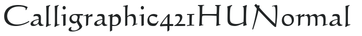 Calligraphic 421 HU Normal preview