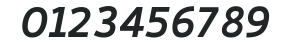 Cambay Bold Italic numbers preview