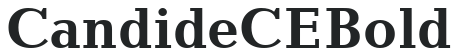 Candide CE Bold letters preview