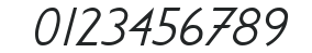 CanicopulusScriptItalic numbers preview