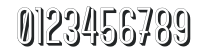 Canter Bold 3D numbers preview