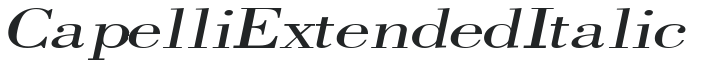 CapelliExtended Italic preview